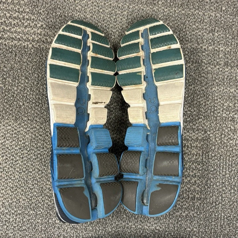 On Cloudflow Men's Size 11 Blue Black Running Comfort Shoes Swiss Engineering